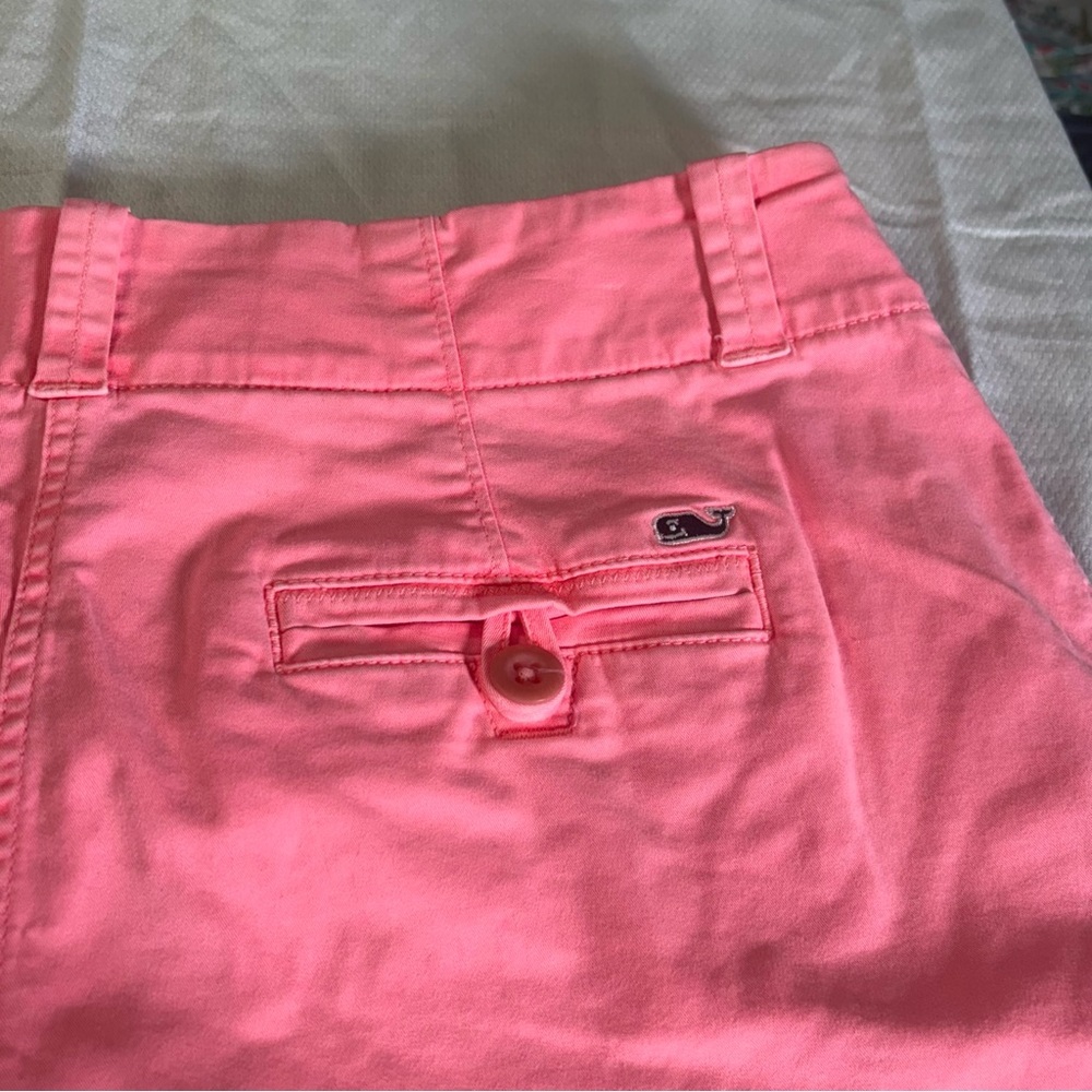 Vineyard Vines Women’s Pink Cotton Shorts Size 4 Classic Preppy - Picture 13 of 14